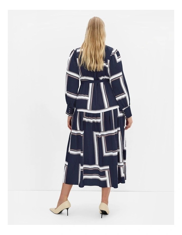 Kinsley Print Maxi Dress in Navy image 2