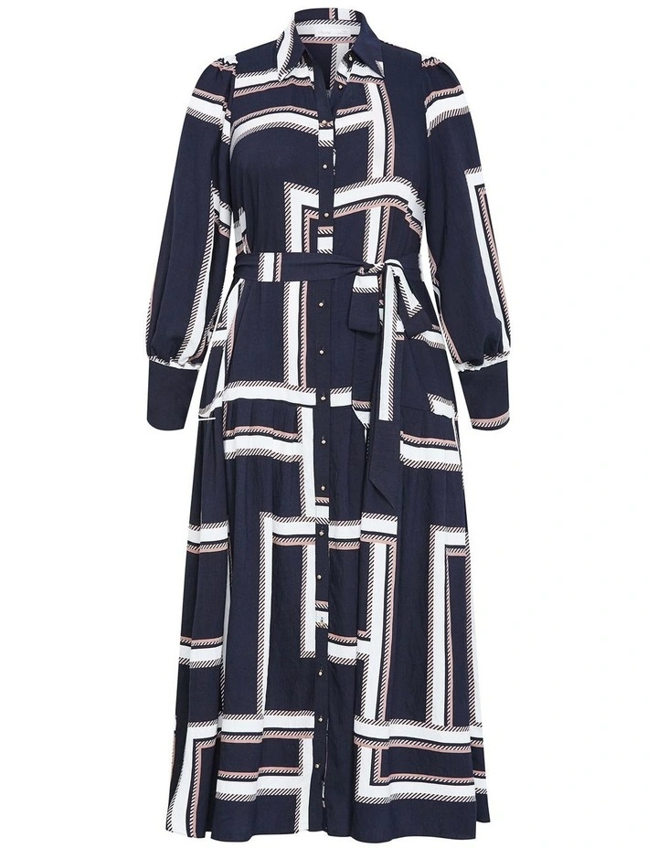 Kinsley Print Maxi Dress in Navy image 3