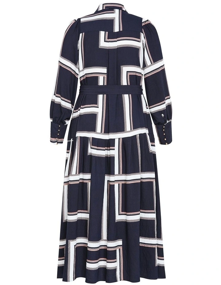 Kinsley Print Maxi Dress in Navy image 4
