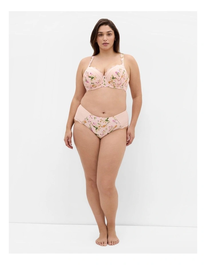 Lucinda Print Shorty in Pink image 1