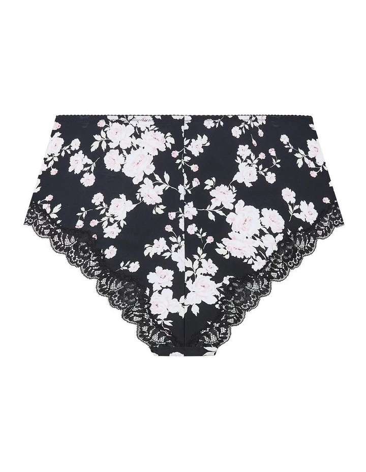 Fifi Print Hi Waist Shorty in Black image 4