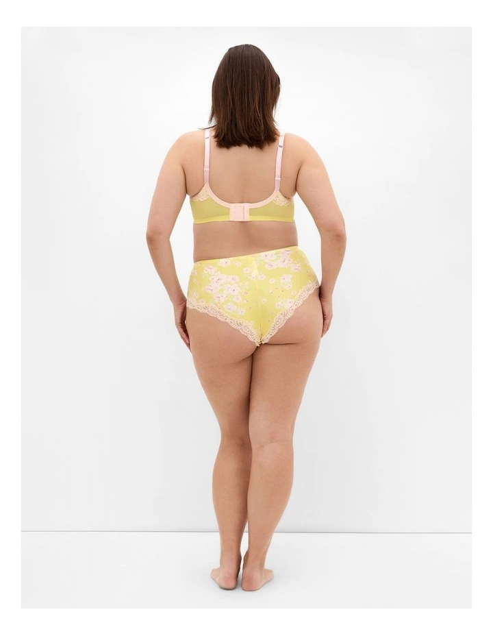Fifi Print Hi Waist Shorty in Lemon image 2
