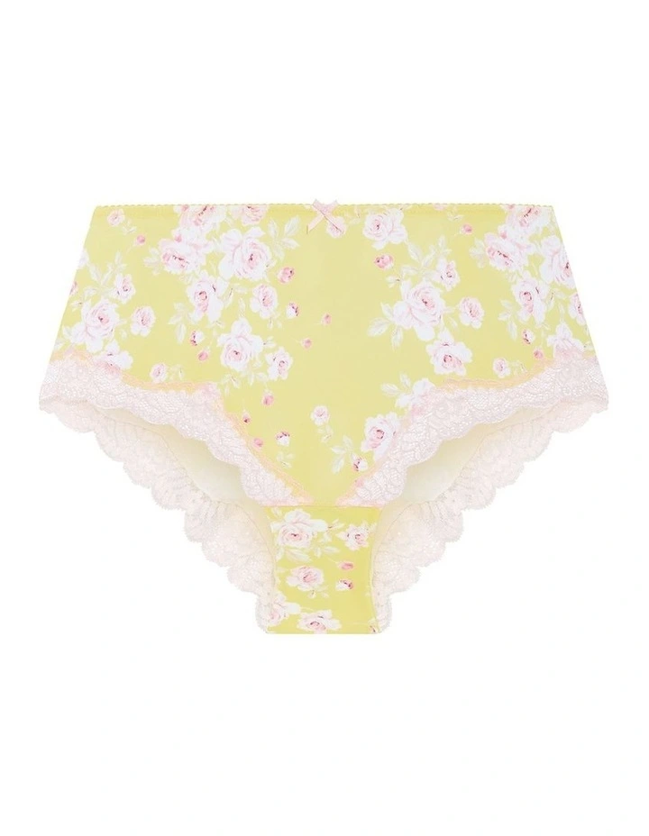 Fifi Print Hi Waist Shorty in Lemon image 3