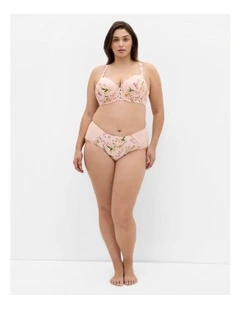 Lucinda Print Contour Bra in Pink