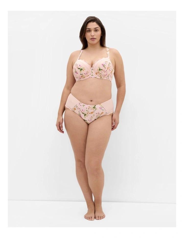 Lucinda Print Contour Bra in Pink image 1