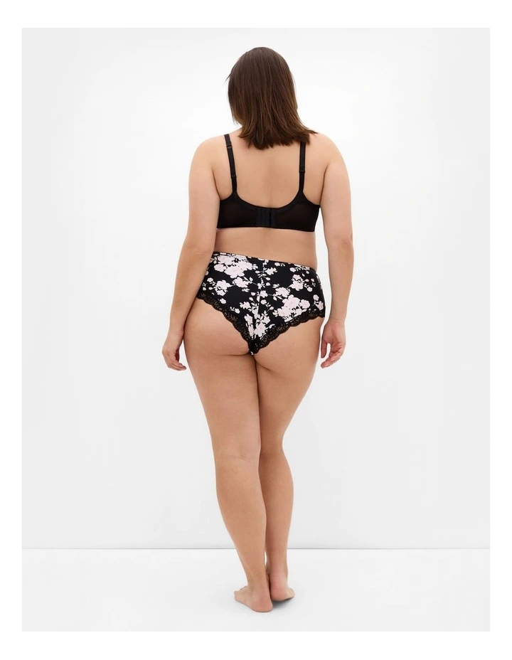 Fifi Print Contour Bra in Black image 2