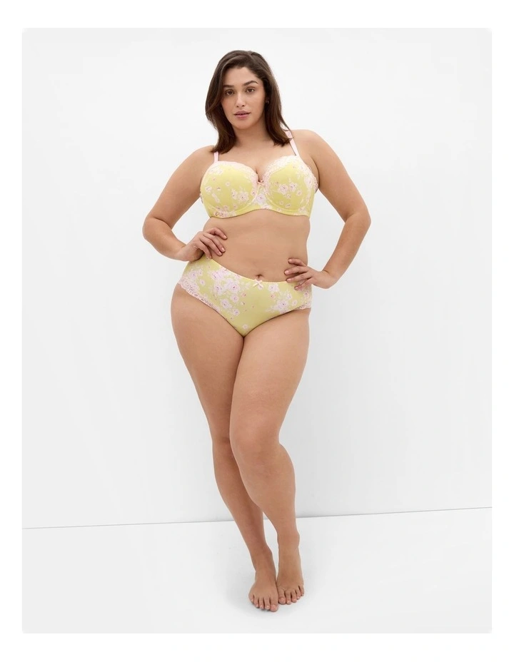 Fifi Print Contour Bra in Lemon image 1