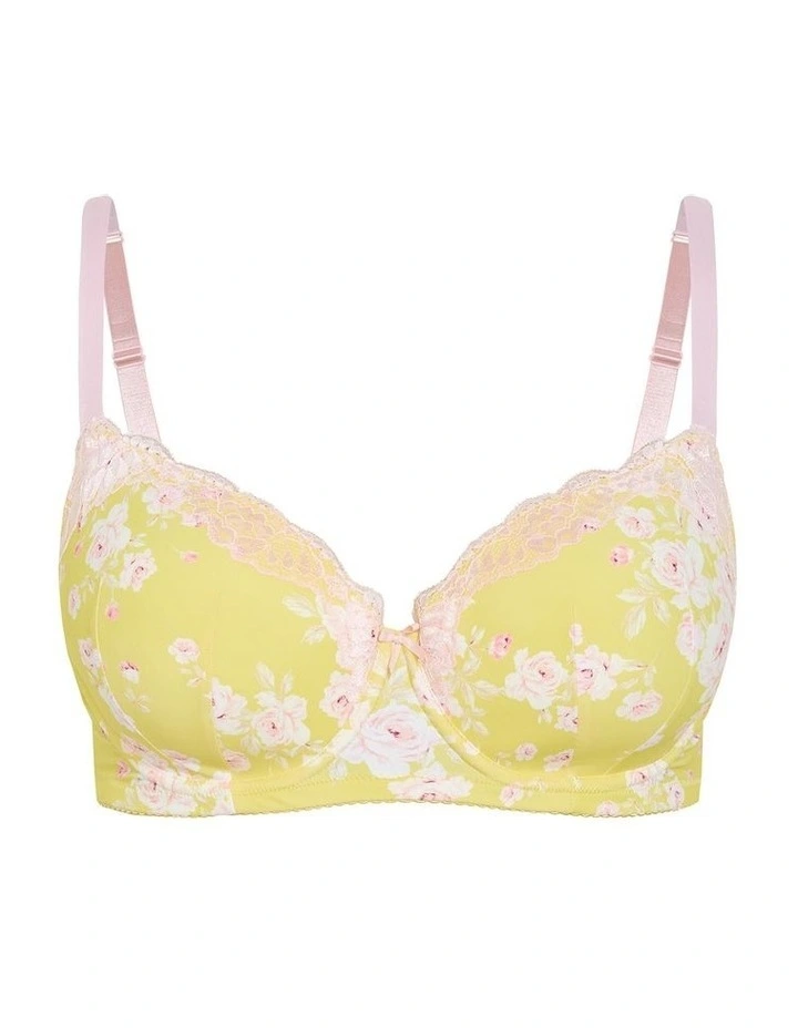 Fifi Print Contour Bra in Lemon image 3