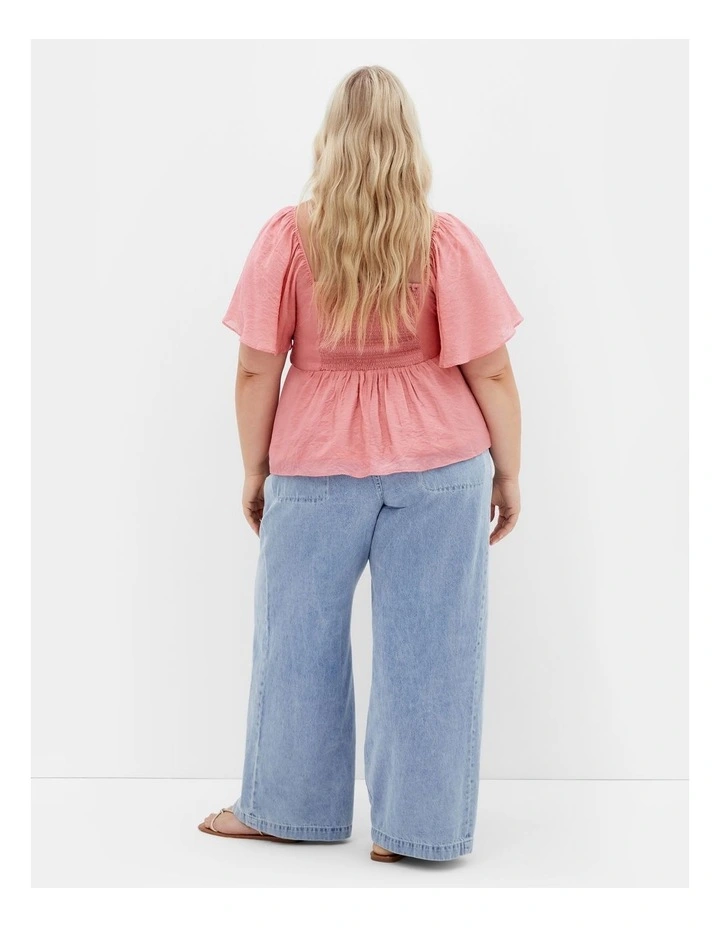 Marci Top in Deep Rose image 2