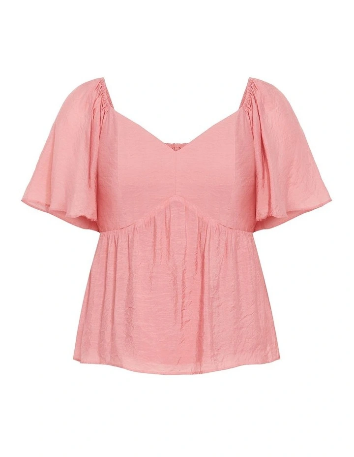 Marci Top in Deep Rose image 3