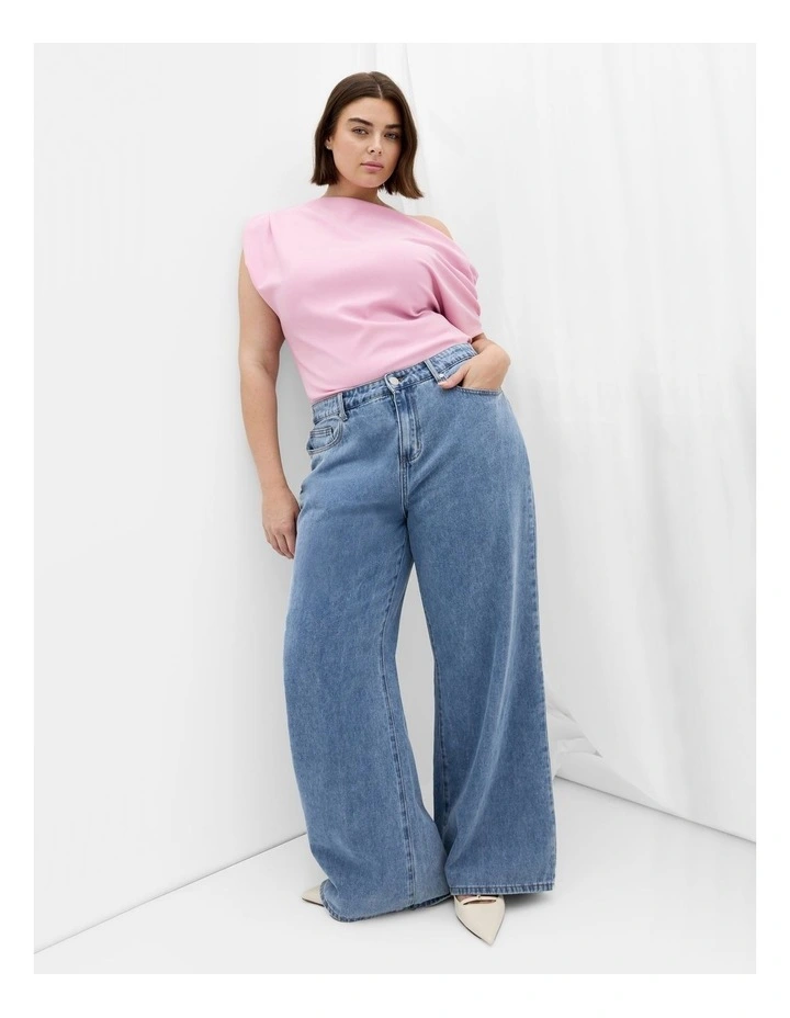 Imani Off Shoulder Top in Soft Pink image 1