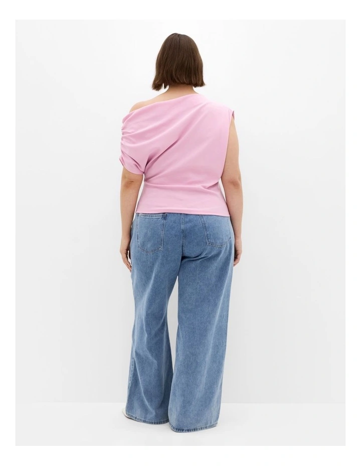 Imani Off Shoulder Top in Soft Pink image 2
