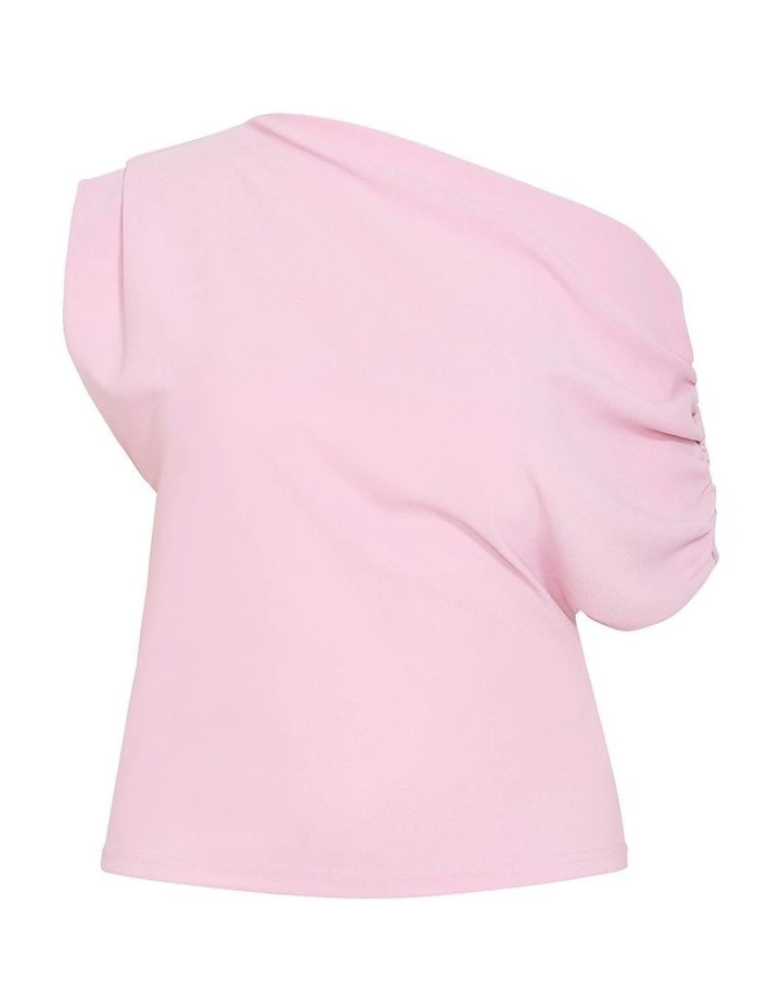 Imani Off Shoulder Top in Soft Pink image 3