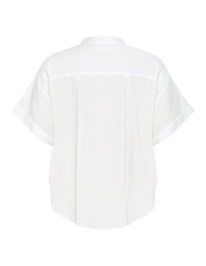 Rosabella Short Sleeve Shirt in Ivory image 4
