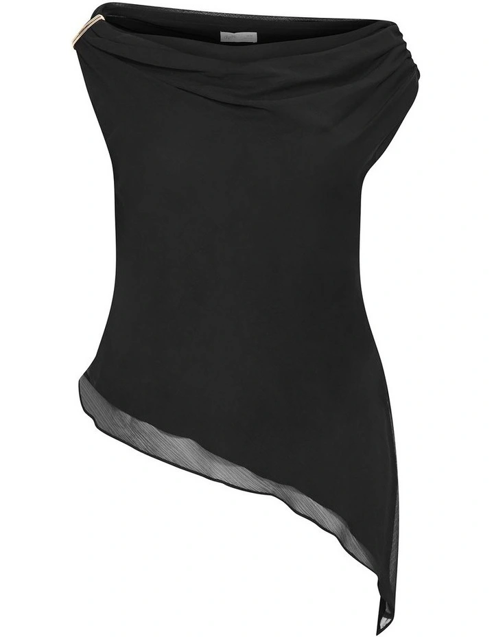 Skyla Off Shoulder Top in Black image 3