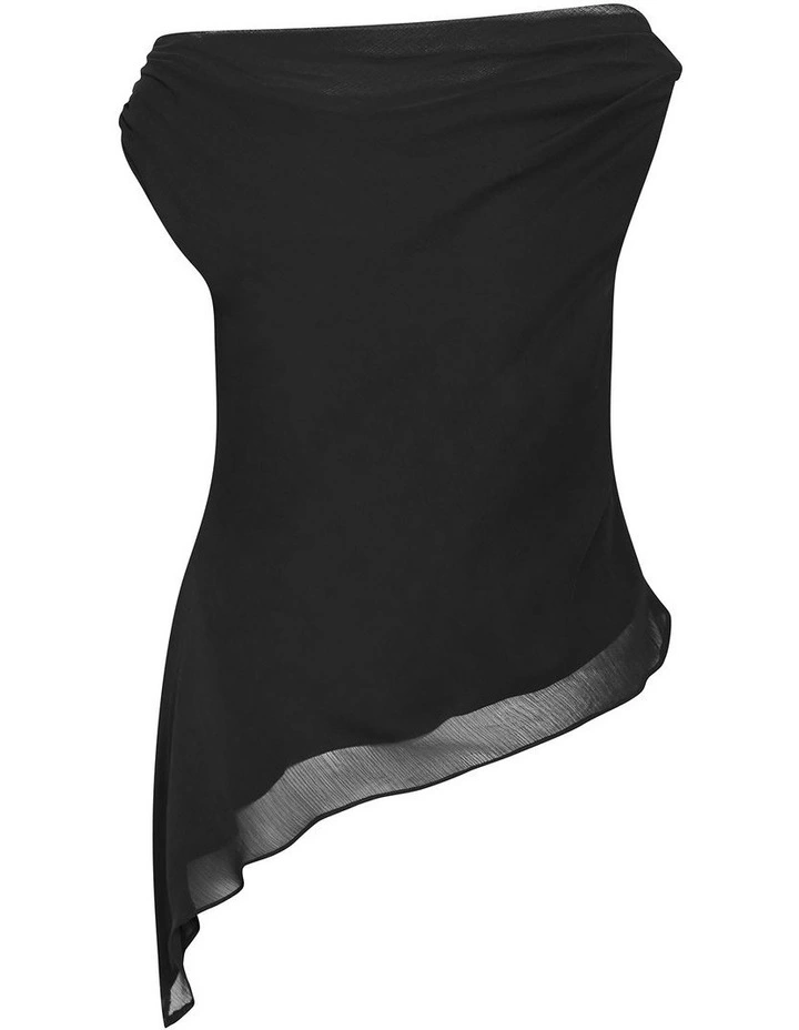 Skyla Off Shoulder Top in Black image 4
