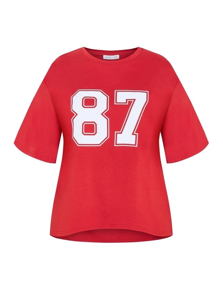 Joss Tee in Red image 3