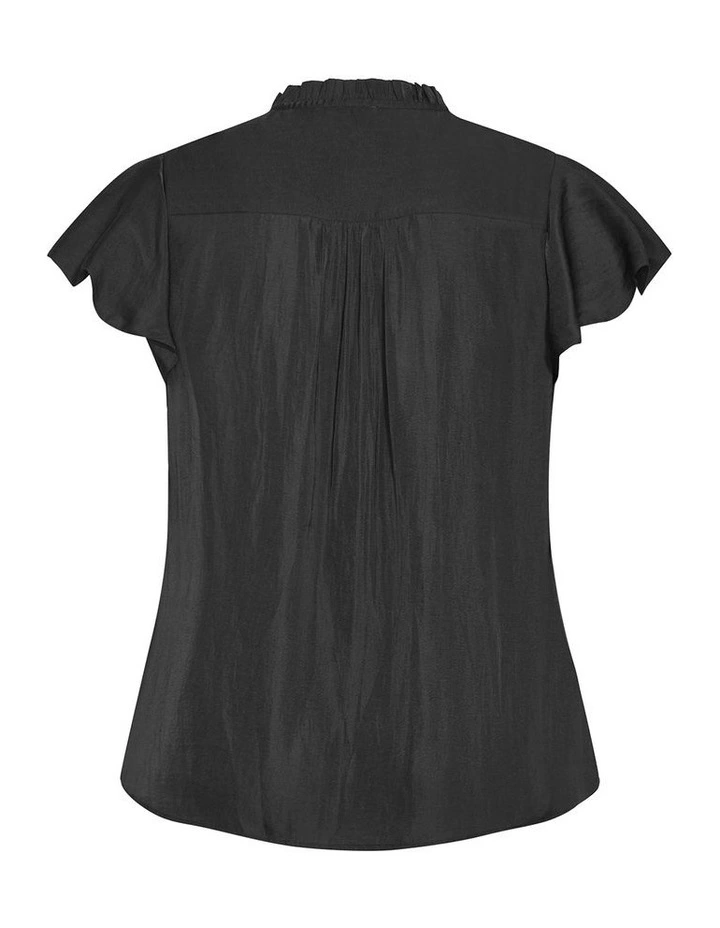 Drama Queen Short Sleeve Shirt in Black image 4