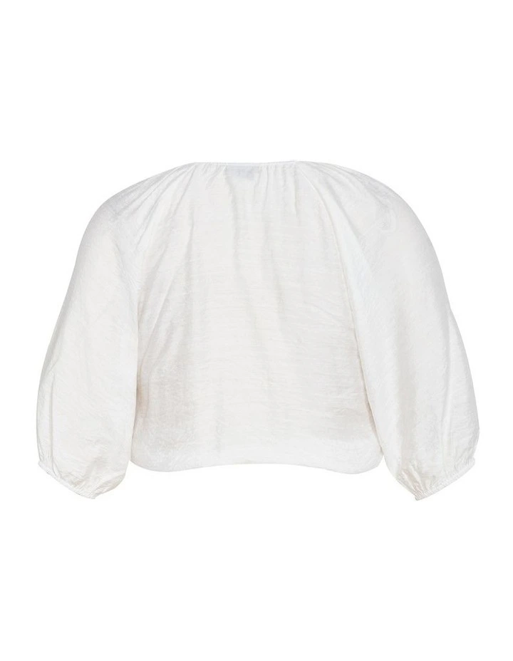 Sweet Tie Cover Up Shirt in Ivory image 4