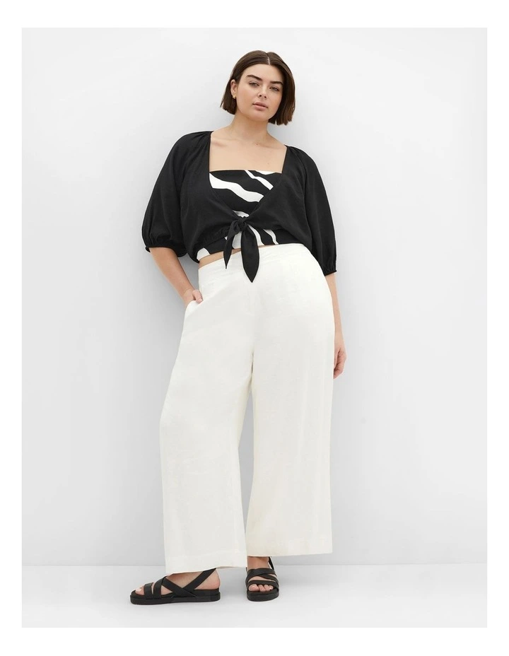 Sweet Tie Cover Up Shirt in Black image 1