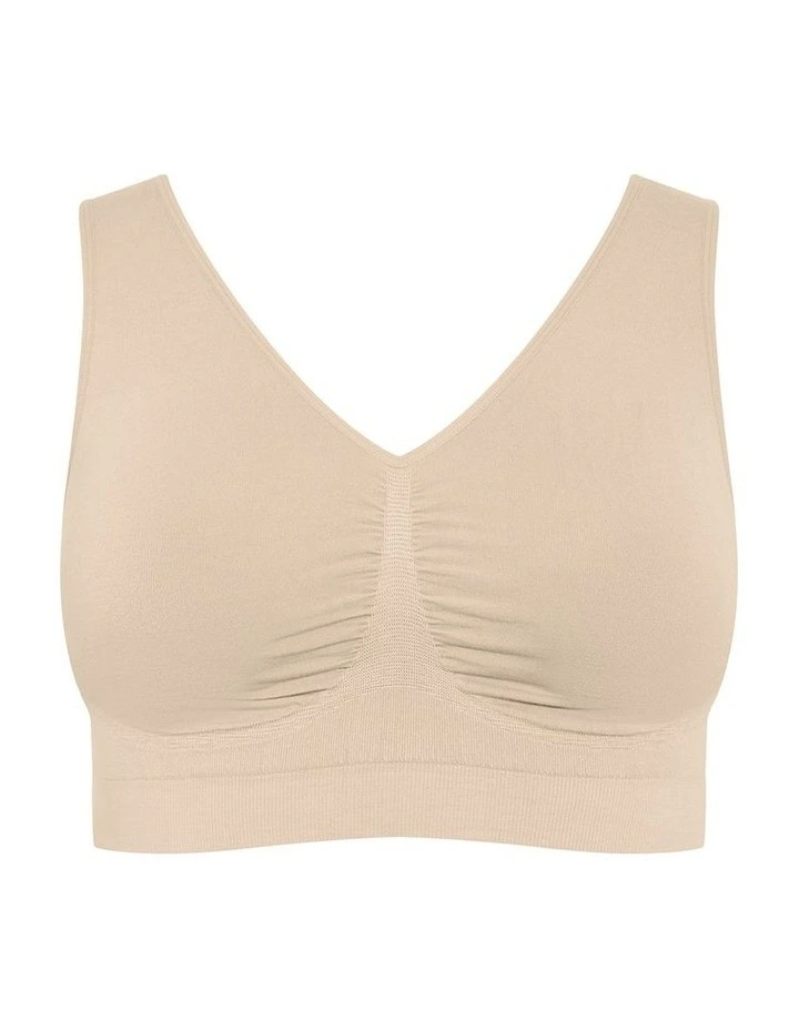 Seamless Bra in a Latte image 3