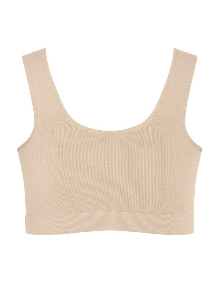 Seamless Bra in a Latte image 4