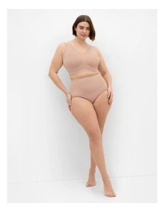 Seamless Hi Brief 3 Pack in Latte