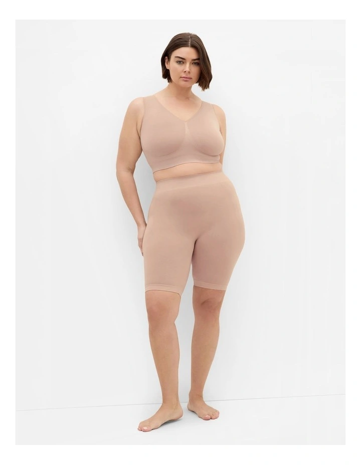 Seamlss Bike Short 2 Pack in Latte image 1