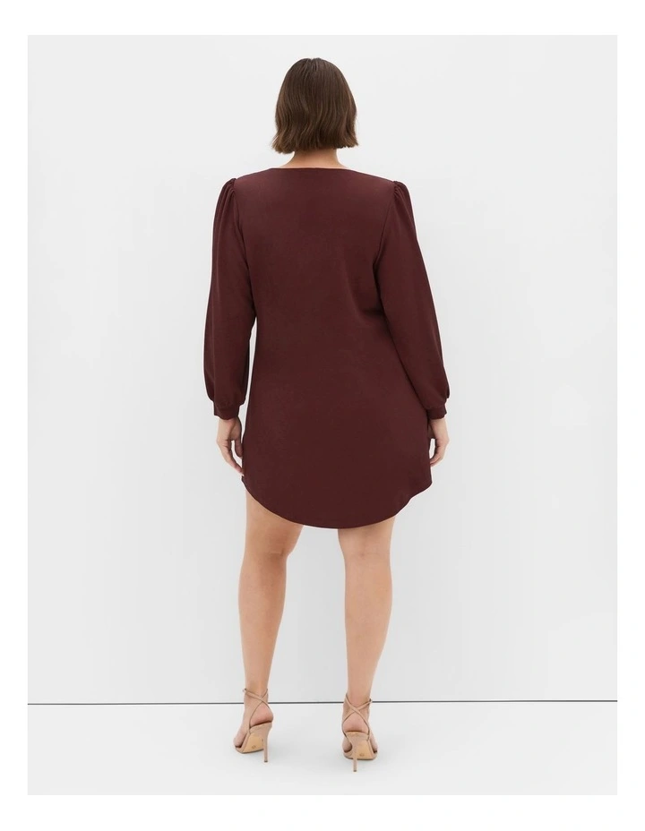 Quiero Mini Dress in Choc Cherry image 2