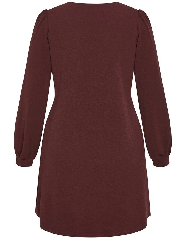 Quiero Mini Dress in Choc Cherry image 3