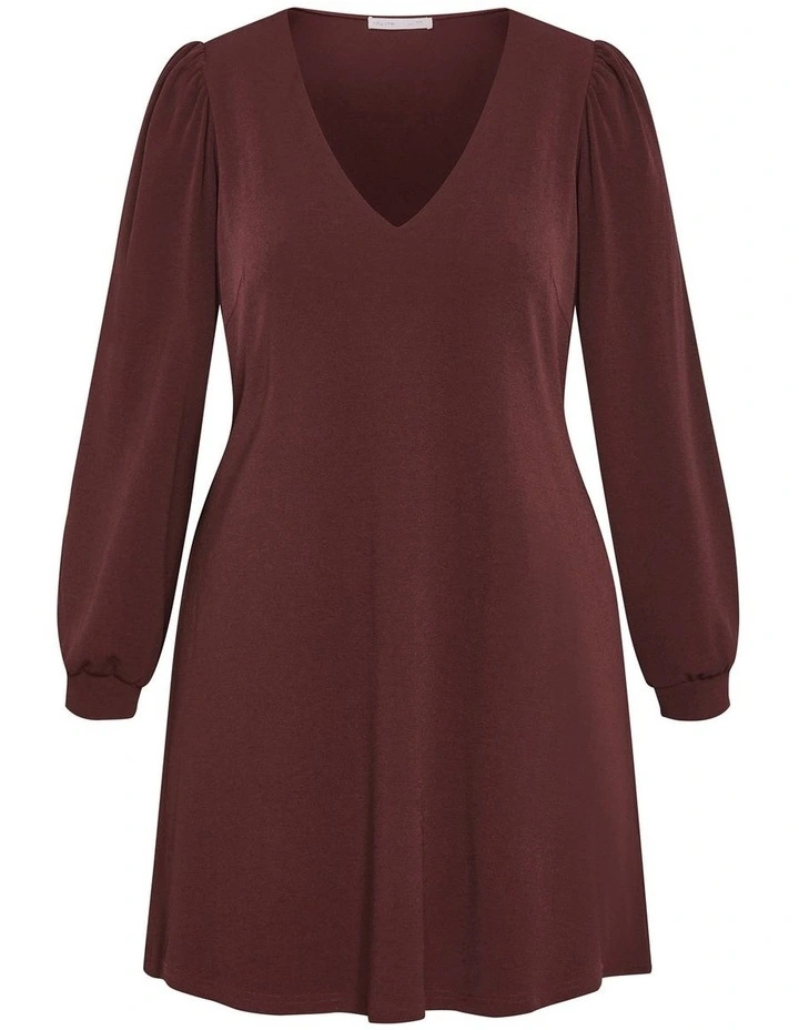 Quiero Mini Dress in Choc Cherry image 4