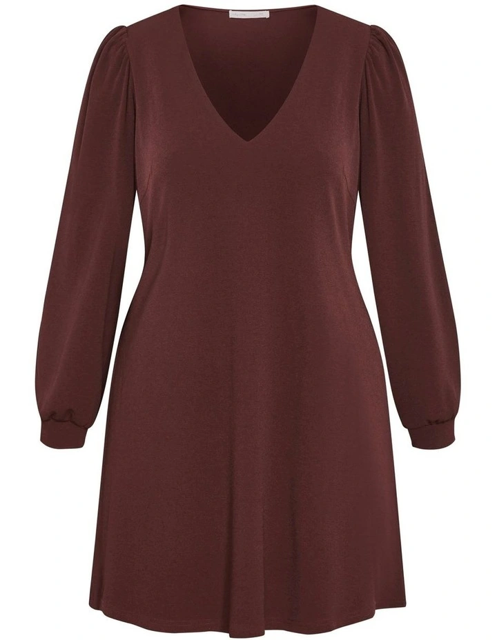 Quiero Mini Dress in Choc Cherry image 5