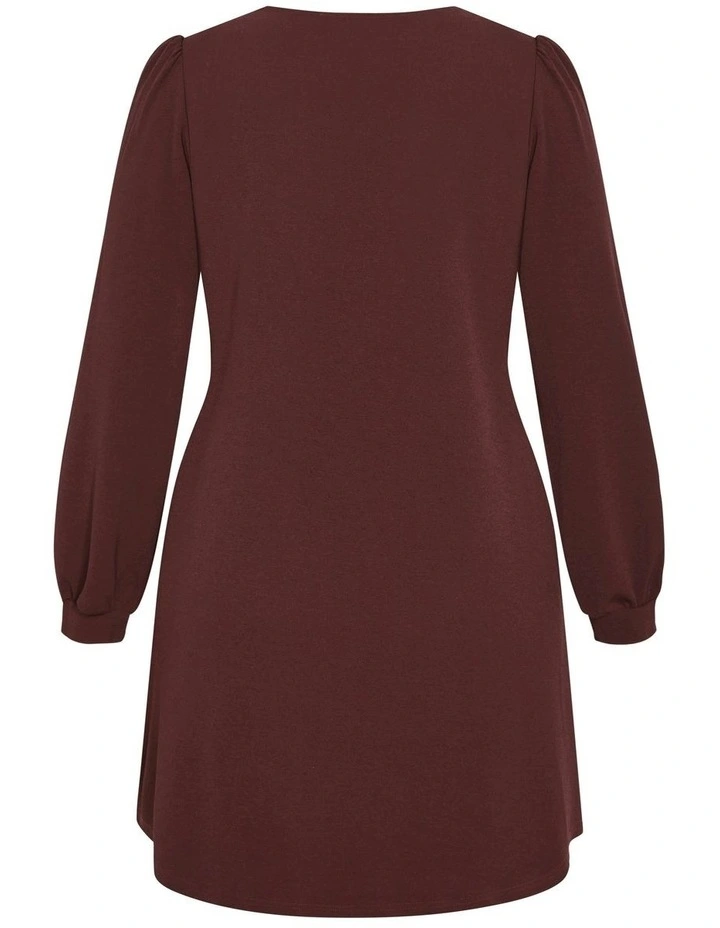 Quiero Mini Dress in Choc Cherry image 6