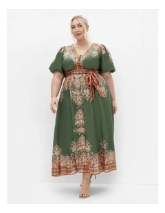 Higher Love Maxi Dress in Green
