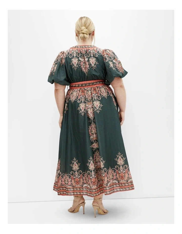 Higher Love Maxi Dress in Green image 2