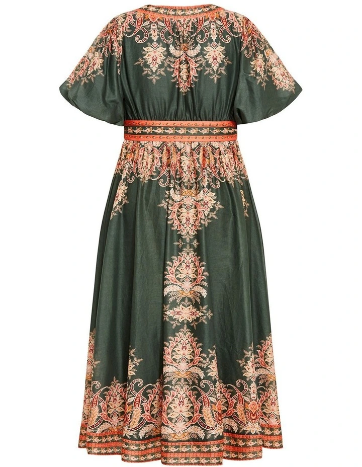 Higher Love Maxi Dress in Green image 4