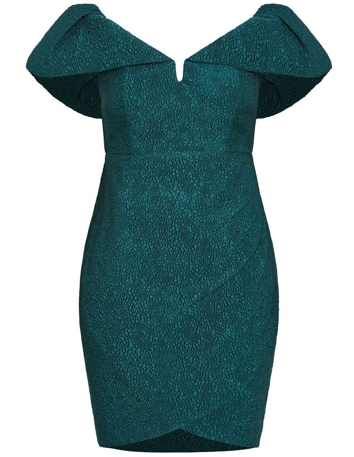 Jez Puff Sleeve Mini Dress in Emerald image 6