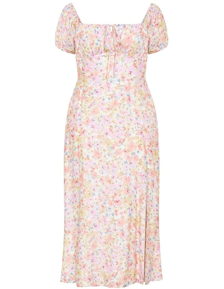 Amalie Print Maxi Dress in Baby Pink image 3