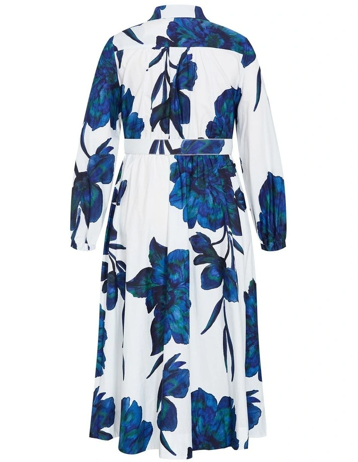 Elysia Print Maxi Dress in White image 4