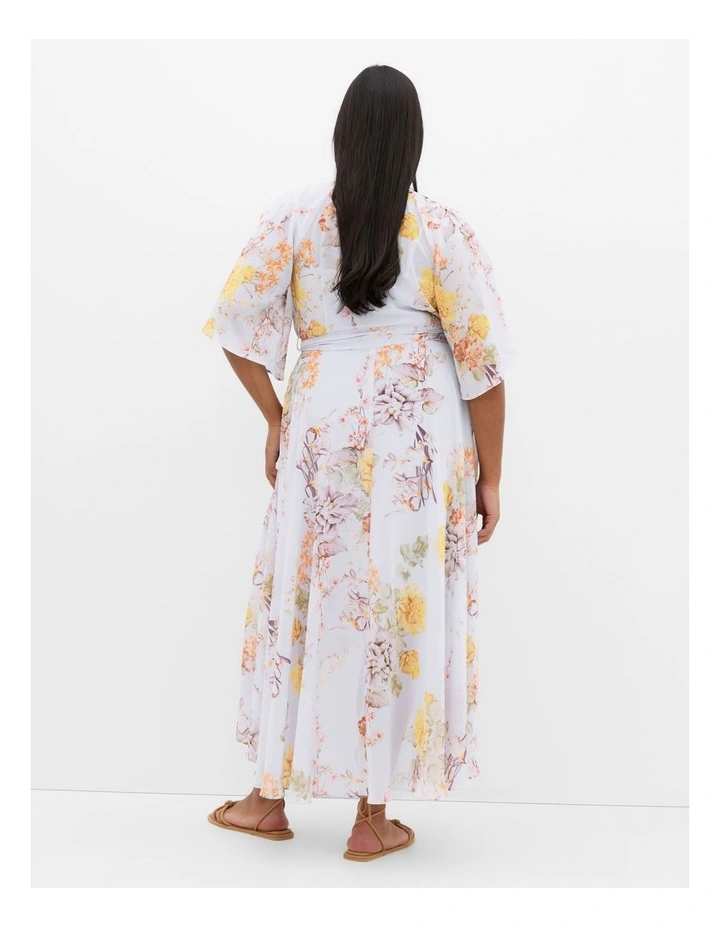 Enthral Me Maxi Print Dress in Grey image 2