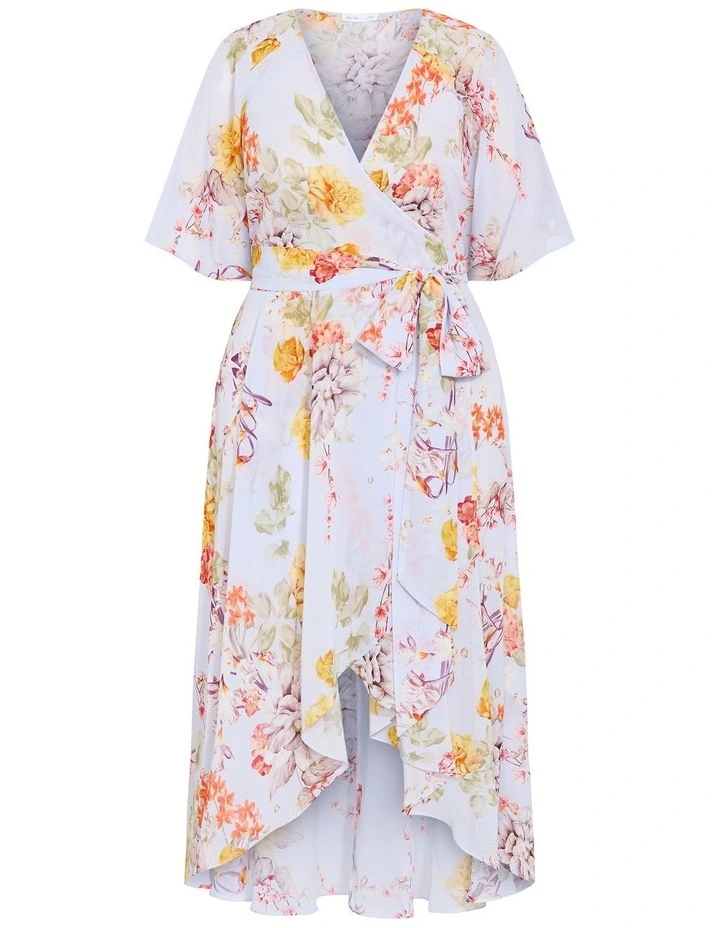 Enthral Me Maxi Print Dress in Grey image 3