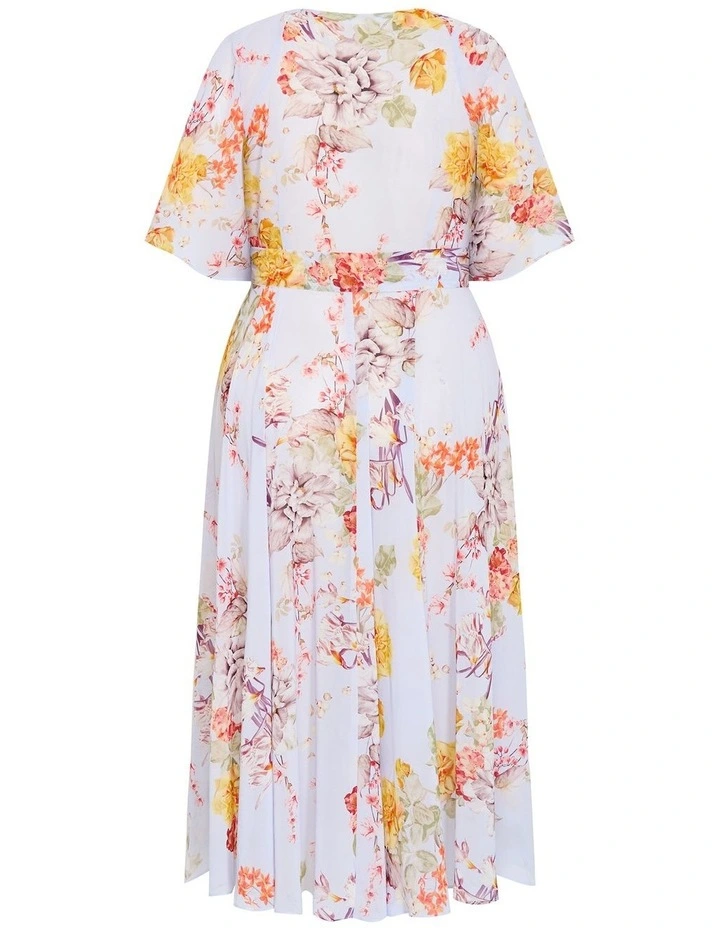 Enthral Me Maxi Print Dress in Grey image 4