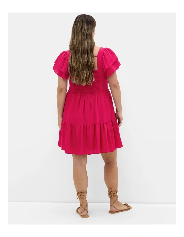 Ariella Mini Dress in Raspberry image 2