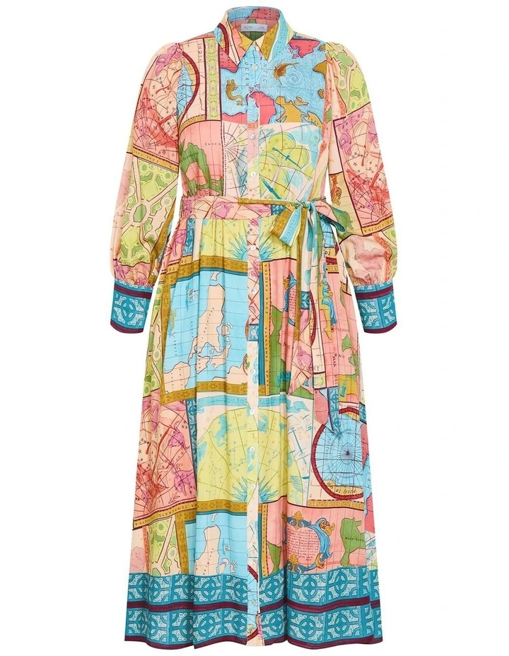 Paulo Print Maxi Dress in Blush Peach image 3