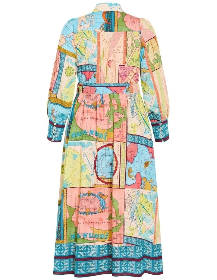 Paulo Print Maxi Dress in Blush Peach image 4