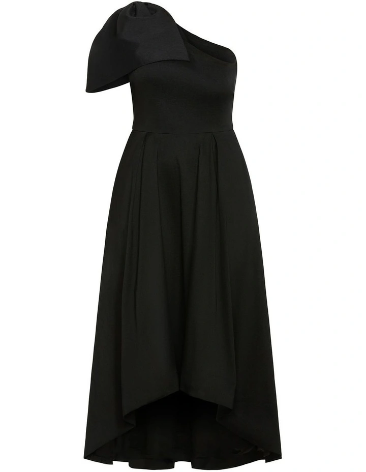 Captivate One Shoulder Maxi Dress in Black image 3