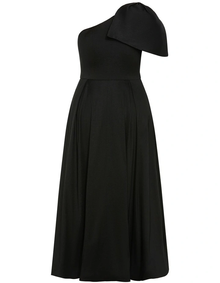 Captivate One Shoulder Maxi Dress in Black image 4