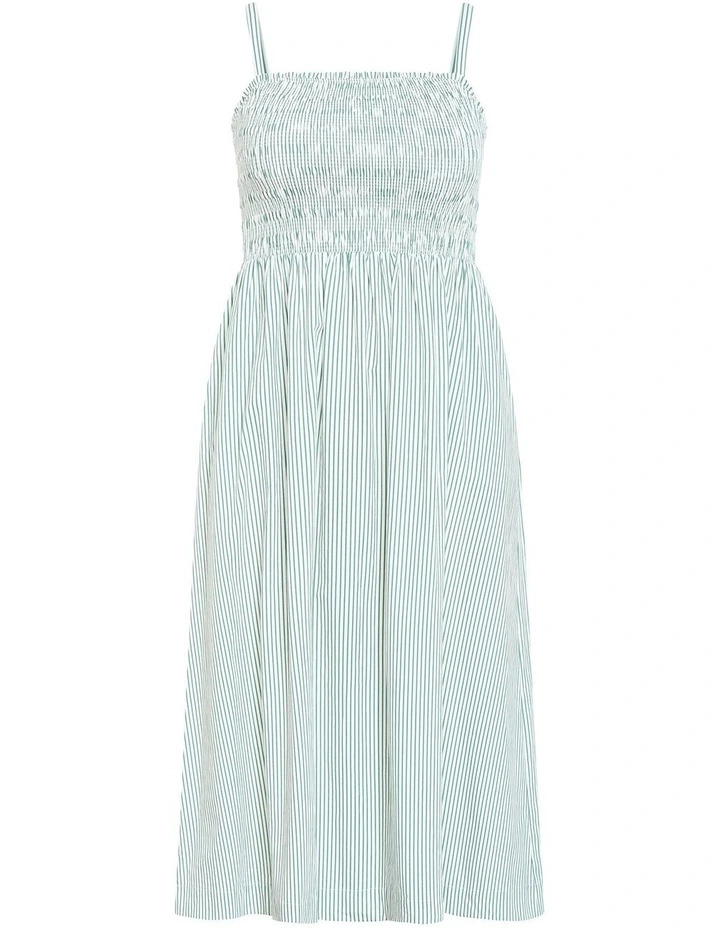 Jolie Stripe Midi Dress in Sage image 3