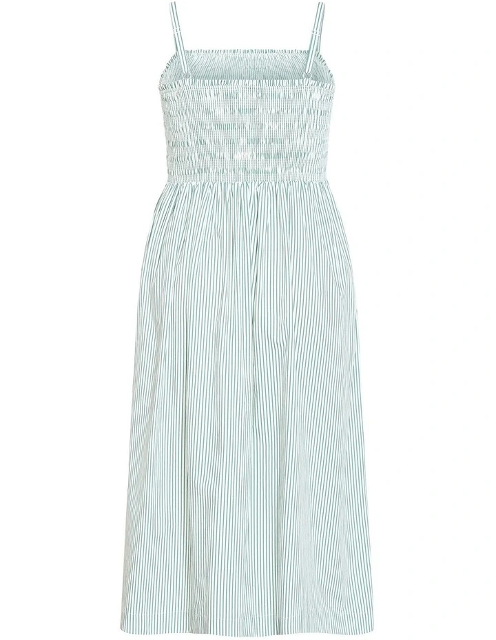 Jolie Stripe Midi Dress in Sage image 4