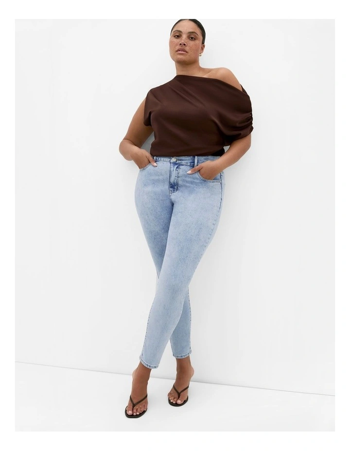 Harley Fit Clara Skinny Jean in Ice Blue Wash image 1